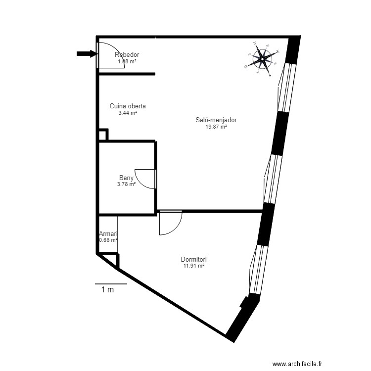 ED MIRADOR DE CANILLO 3 C CANILLO. Plan de 0 pièce et 0 m2