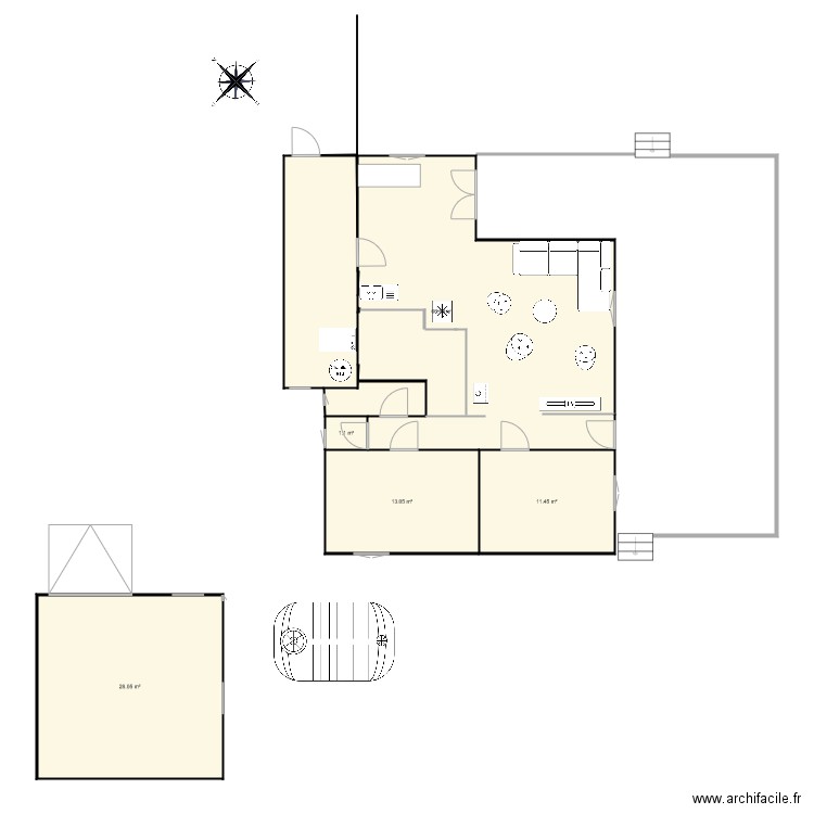 Maison Monteux 2. Plan de 0 pièce et 0 m2