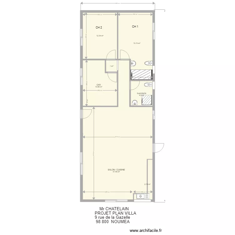 CHATELAIN    PROJET 3. Plan de 
