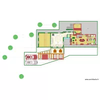 PLAN GARAGE AVEC SALON RDC ET ATELIER ETAGE 5