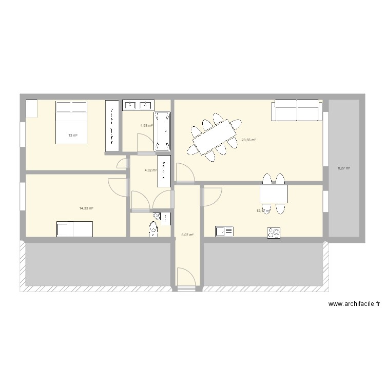 Plan appart Vitry. Plan de 0 pièce et 0 m2