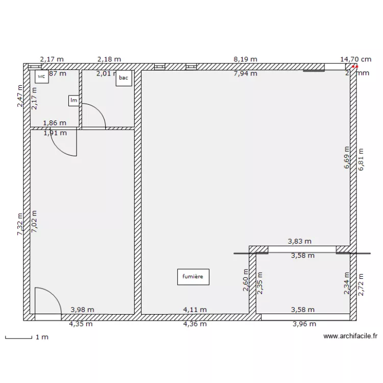 club house/écurie. Plan de club house/écurie. Plan de