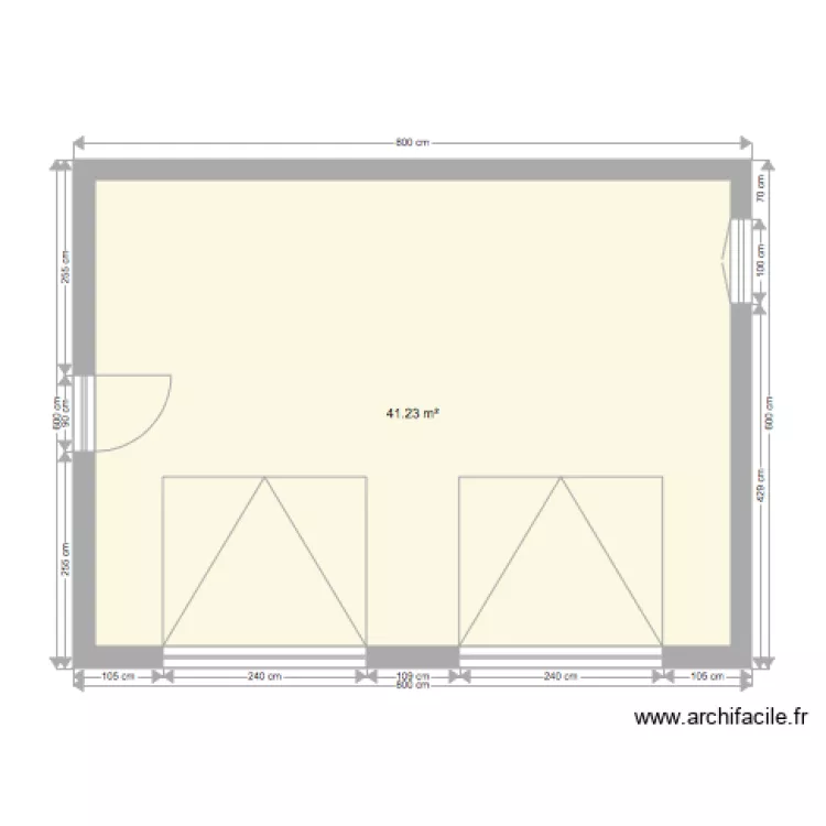 garage magescq. Plan de 