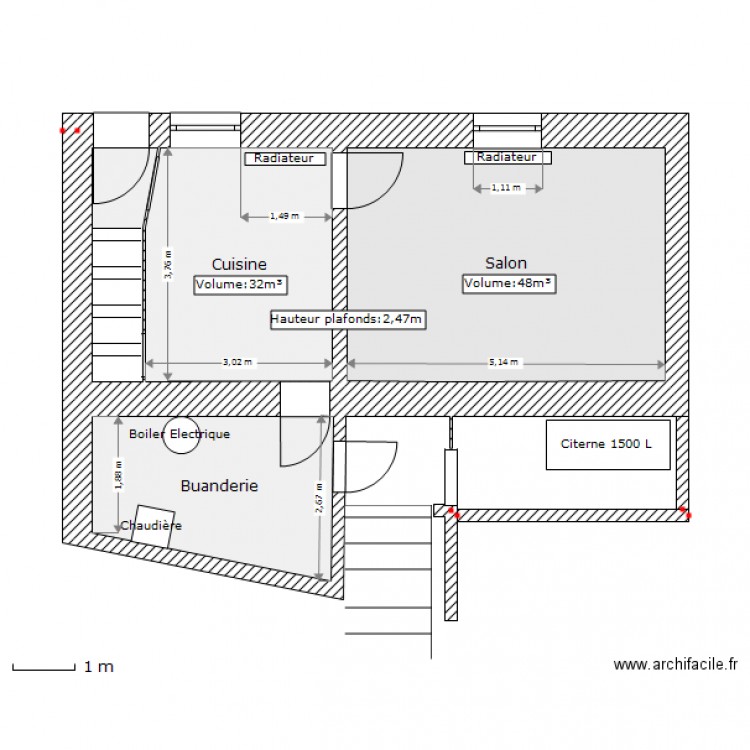 Coraline PAUL - R d Ch. - Chauffage. Plan de 0 pièce et 0 m2