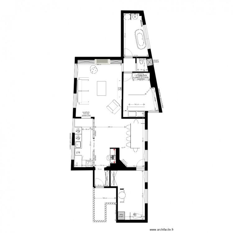 plan 1 froissart E et A. Plan de 0 pièce et 0 m2