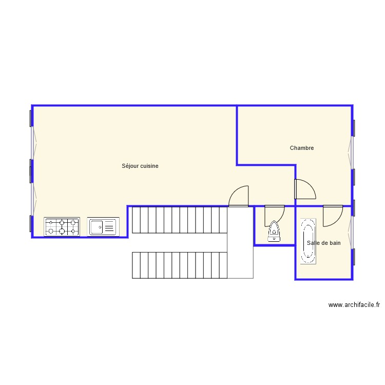 FONTANT 1 ER GAUCHE. Plan de 0 pièce et 0 m2