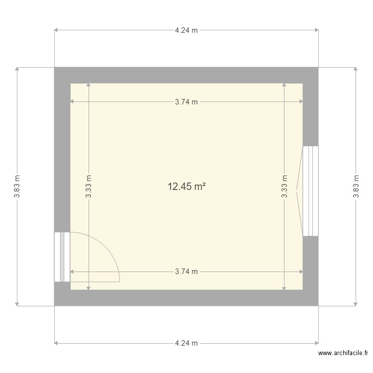 chambre bas gauche. Plan de 0 pièce et 0 m2