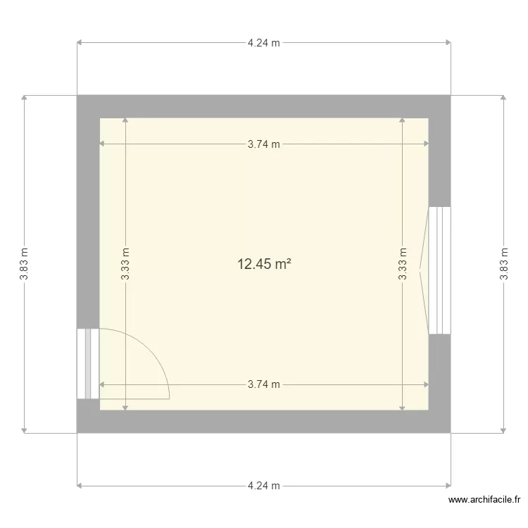 chambre bas gauche. Plan de chambre bas gauche. Plan de