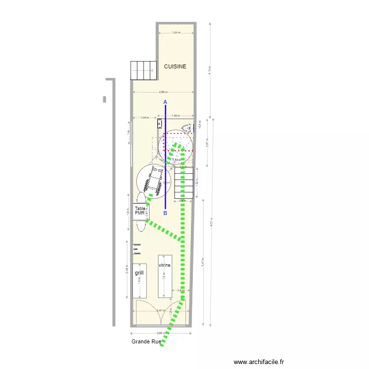 ROJ Rez de Chauss&eacute;e. Plan de 