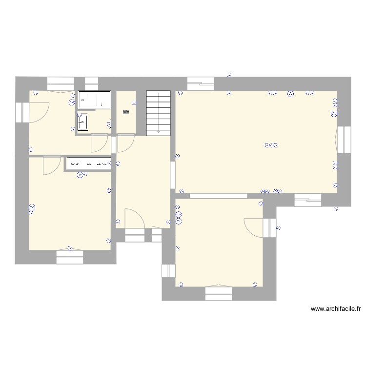 Maison M&eacute;thamis Rez et 1er Didier salon 08022021 PRISE. Plan de 0 pièce et 0 m2