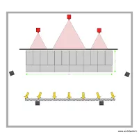 Geneva 1 sc&egrave;ne et mur 3 projos