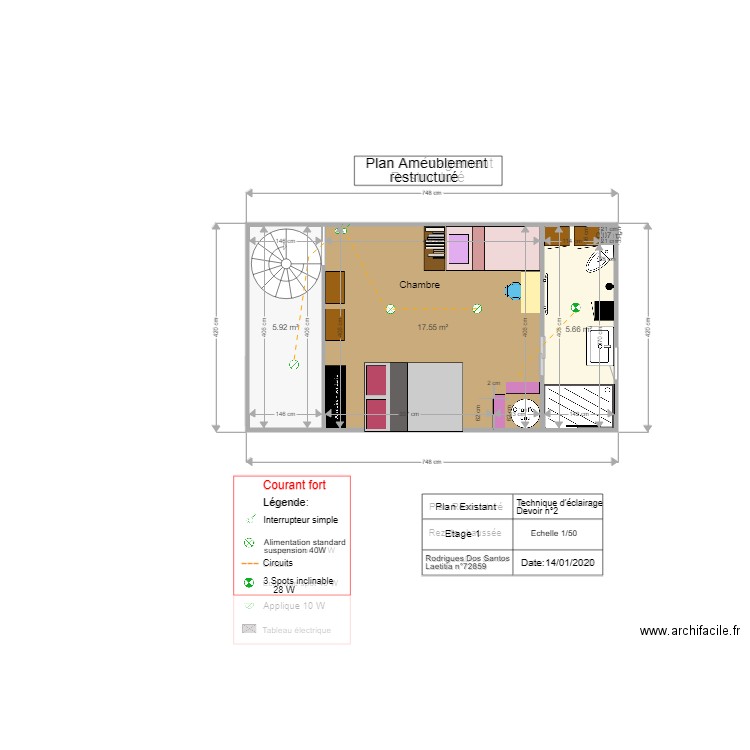 Tech Eclairage n2 1236. Plan de 0 pièce et 0 m2