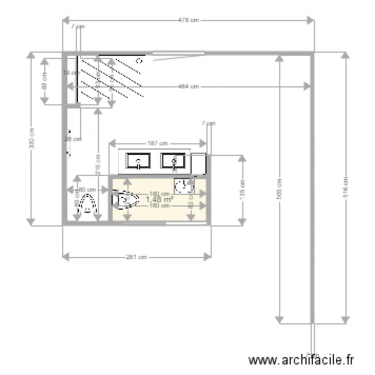 salle de bain Parent. Plan de 0 pièce et 0 m2