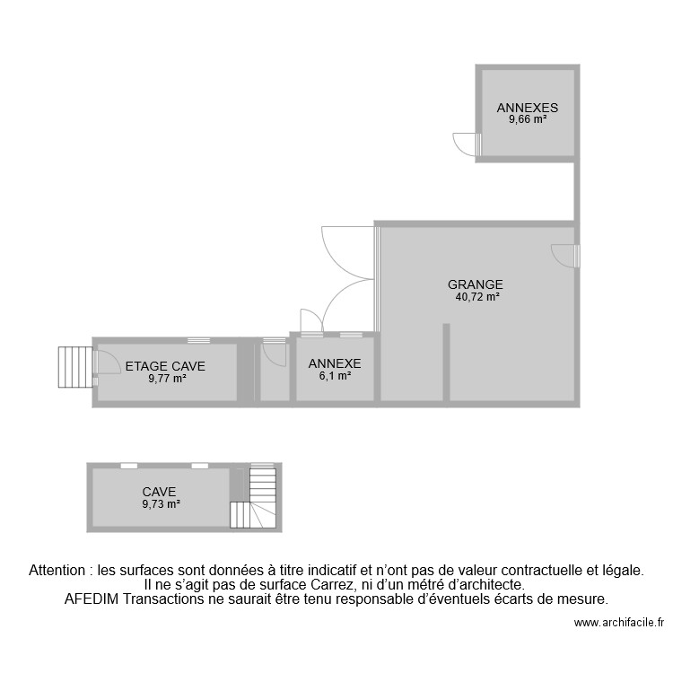 BI 7588 ANNXES . Plan de 9 pièces et 81 m2