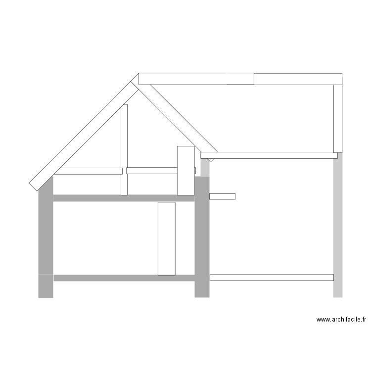 coupe AA. Plan de 0 pièce et 0 m2