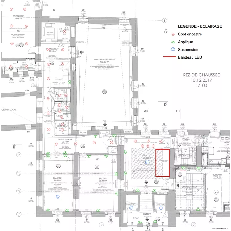 électicité 1ere étage. Plan de électicité 1ere étage. Plan de