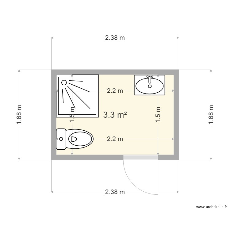 82 sde. Plan de 0 pièce et 0 m2