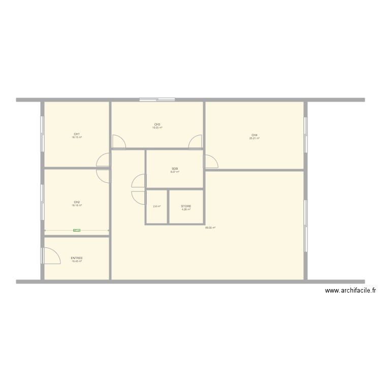 TENTE. Plan de 0 pièce et 0 m2