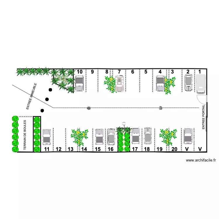 PARKING PALATINE 2. Plan de PARKING PALATINE 2. Plan de