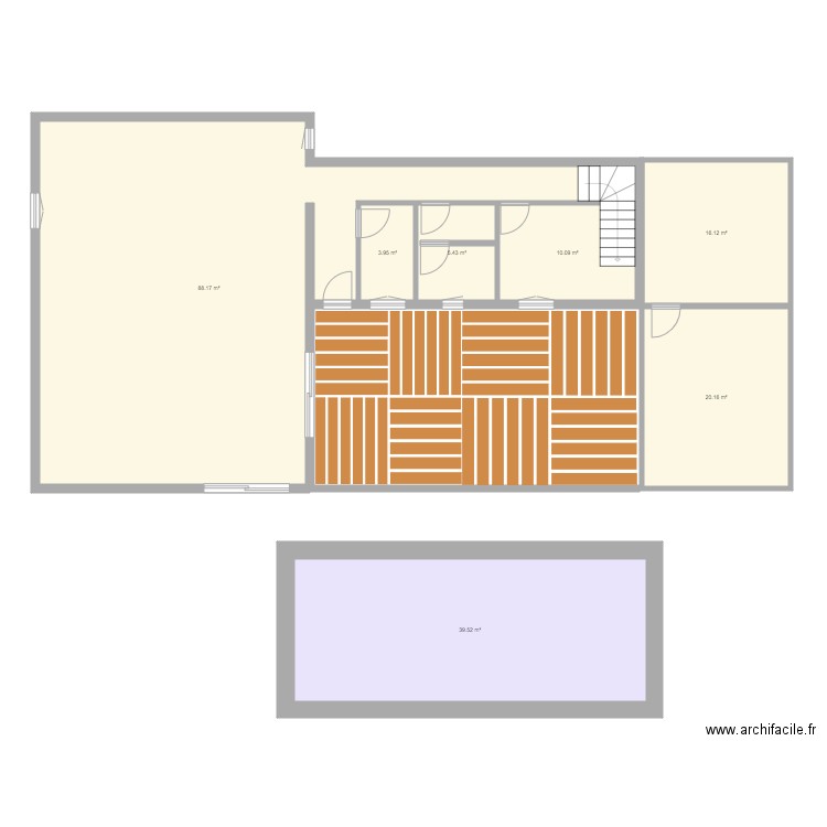 plan maison  caudete. Plan de 0 pièce et 0 m2