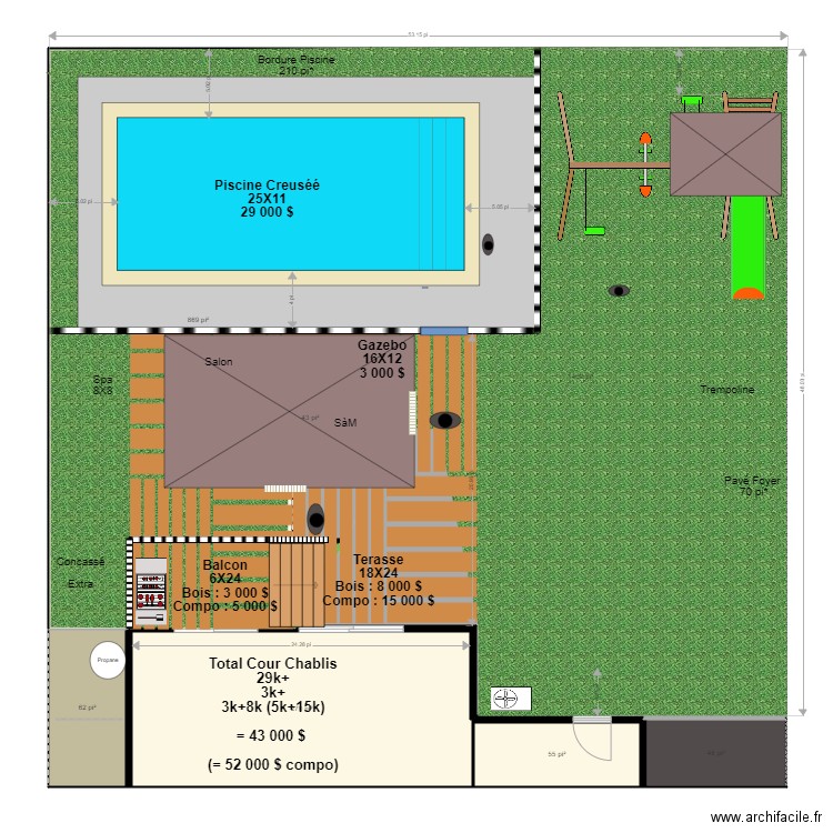 la cour36. Plan de 0 pièce et 0 m2
