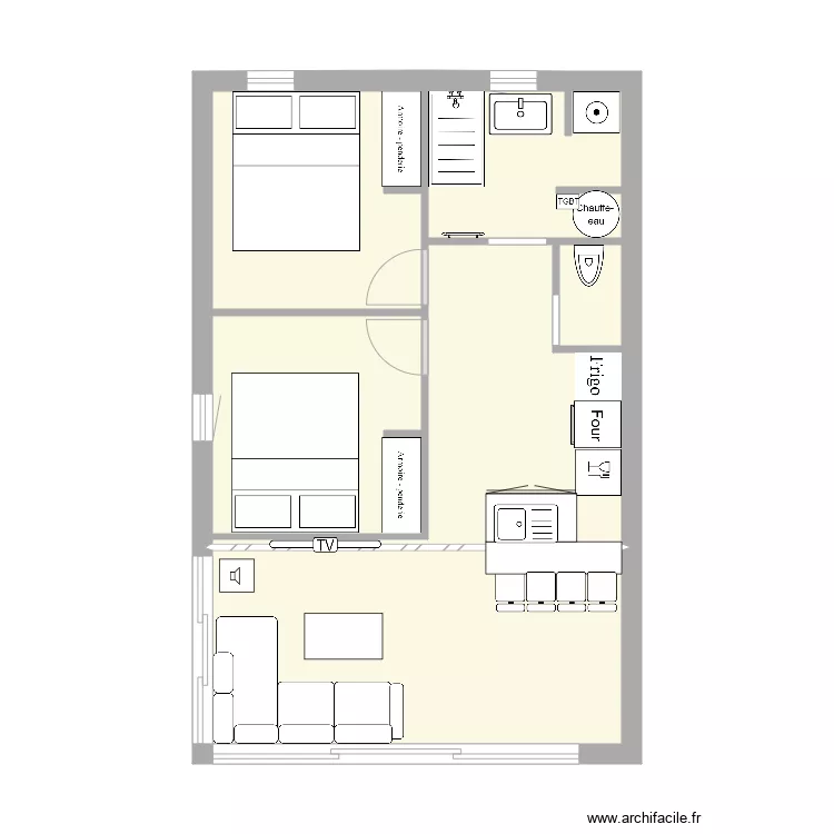 villa cap salon 2. Plan de 