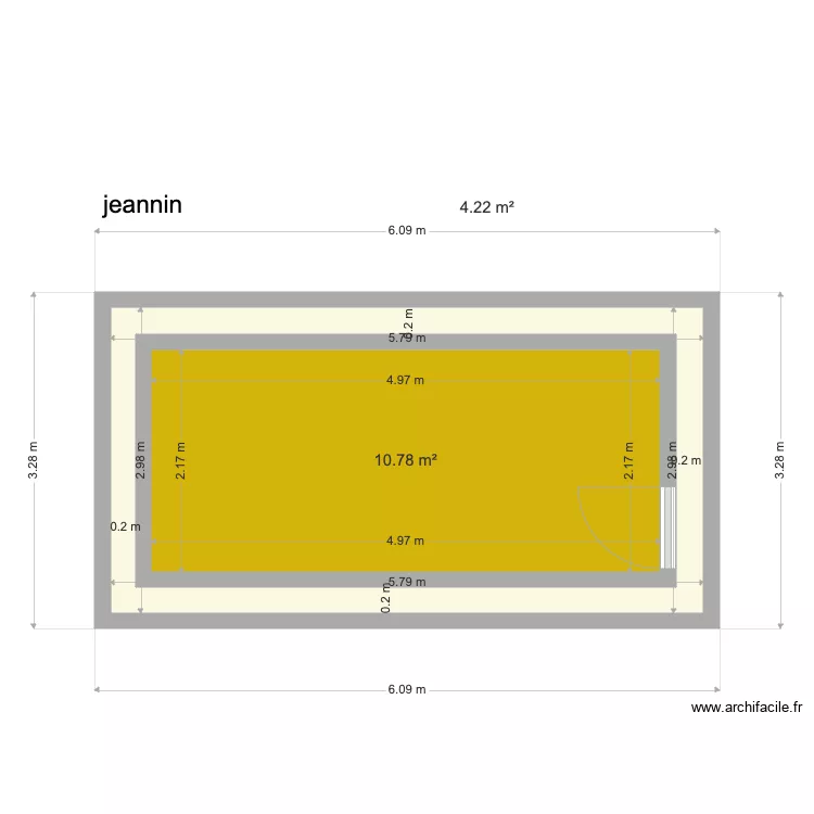 residence  jeannin. Plan de 