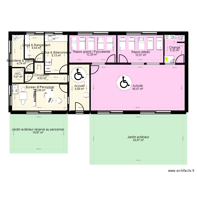 3 bis av du stade  Lagny sur marne Projet 1312 pr VAILLANT. Plan de 13 pièces et 181 m2