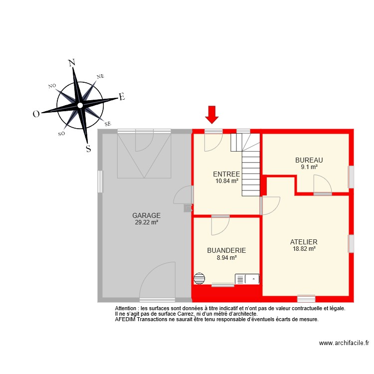 BI 5105 RDC. Plan de 0 pièce et 0 m2