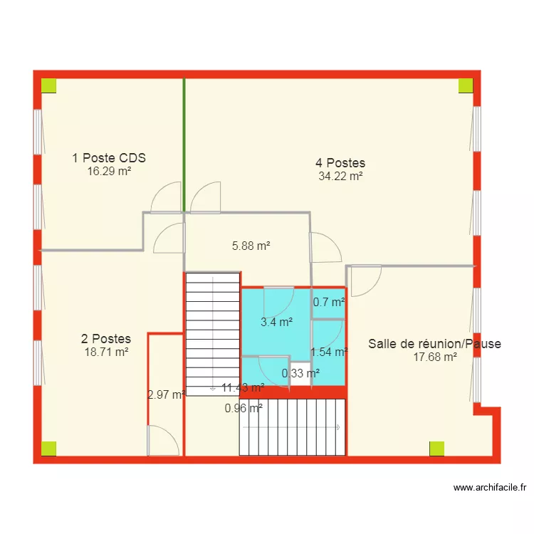 Acti club Bat A V1. Plan de 