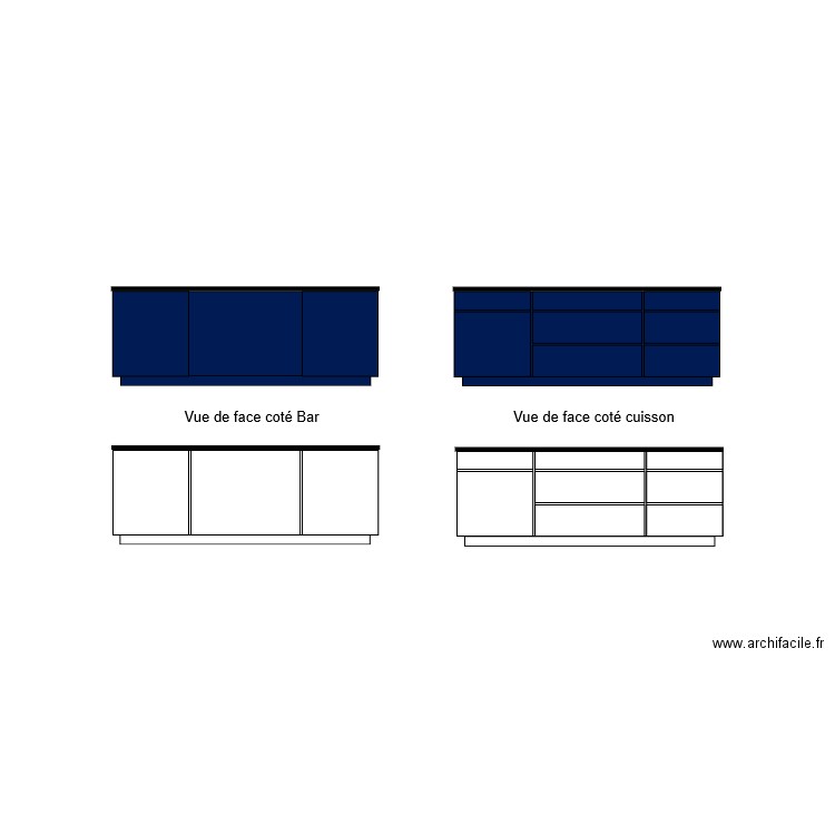 Vue de Face 2 Challier . Plan de 0 pièce et 0 m2