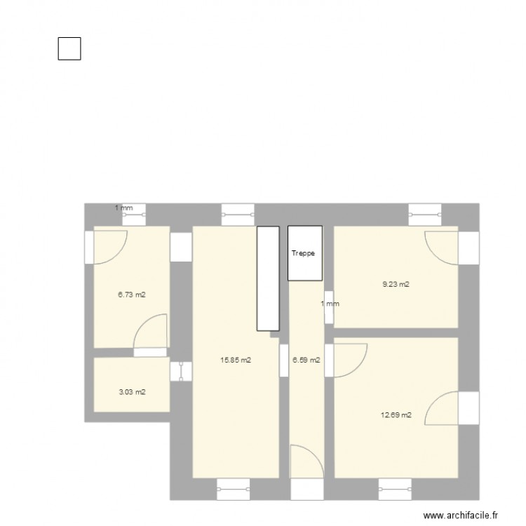 B18 Haus Erdgeschoss. Plan de 0 pièce et 0 m2