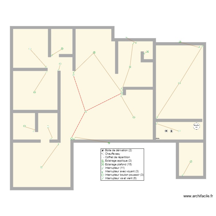 atila circuit eclairage. Plan de 0 pièce et 0 m2