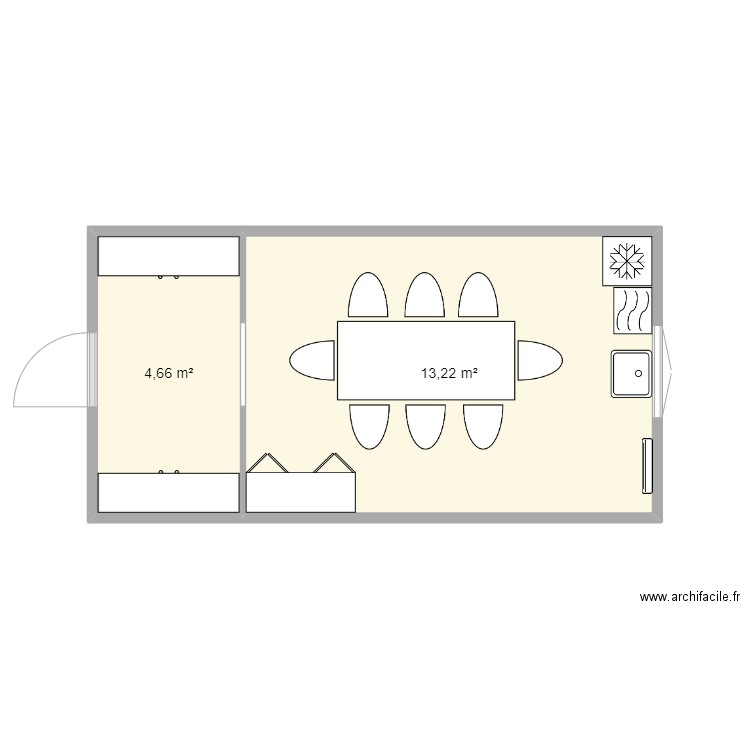 BUNGALOW . Plan de 0 pièce et 0 m2