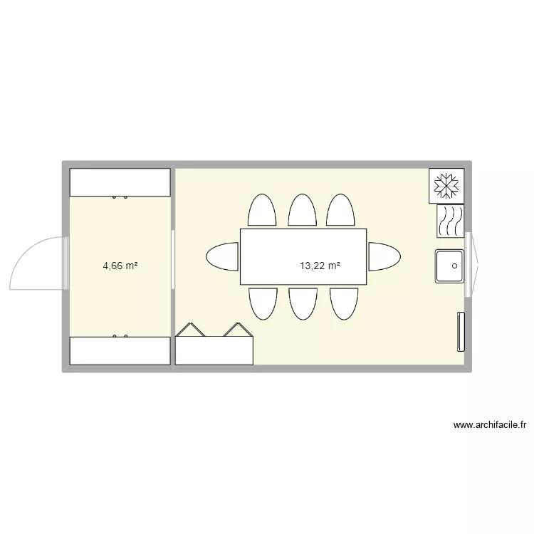 BUNGALOW . Plan de 