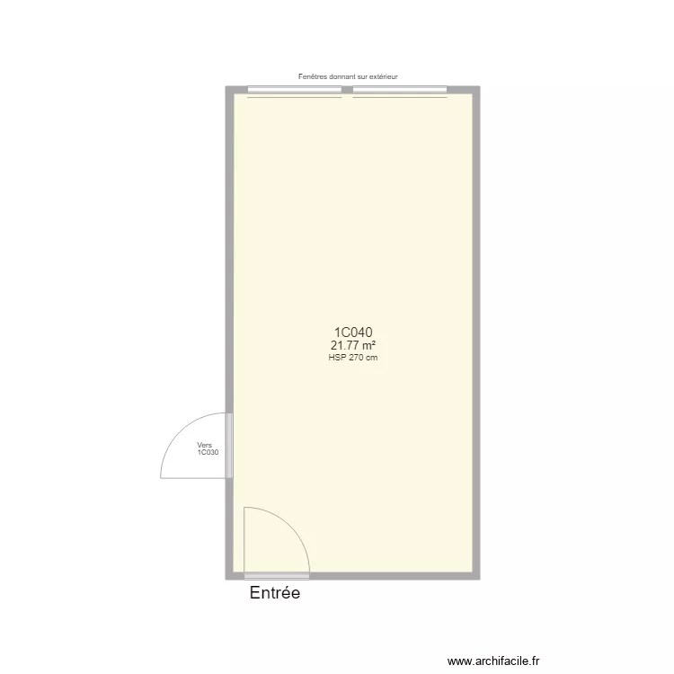 Bureau 1C040 FS. Plan de Bureau 1C040 FS. Plan de