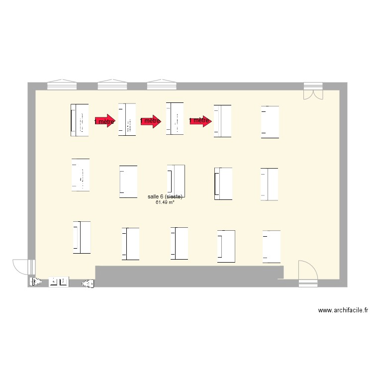 salle sieste mercredis. Plan de 0 pièce et 0 m2