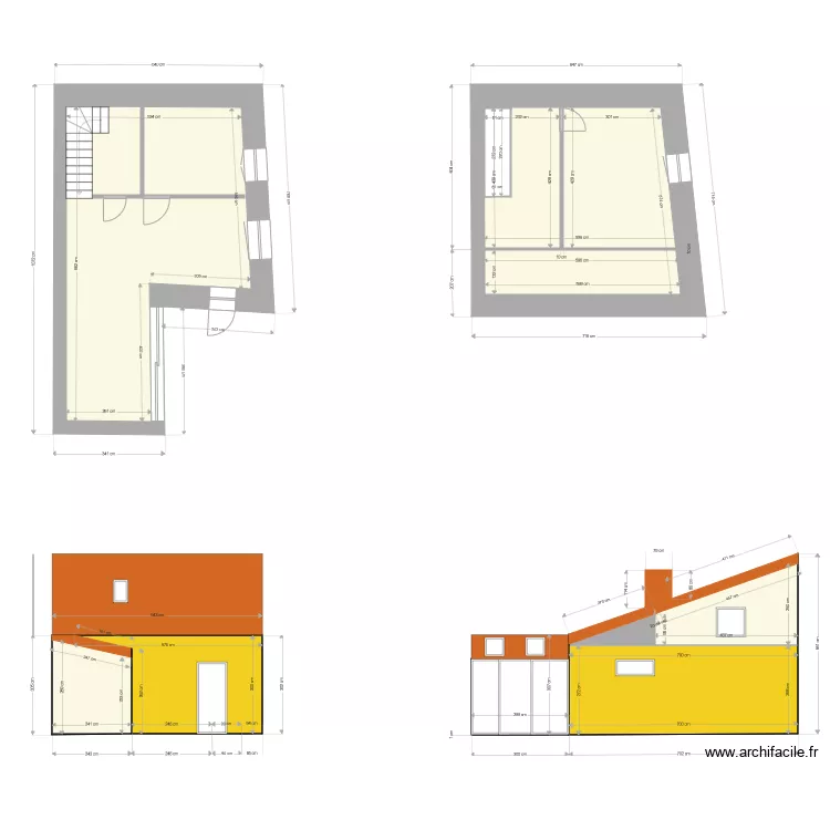 toiture chateaubriand. Plan de 