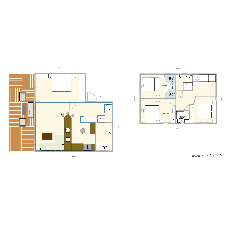 3Ilets. Plan de 8 pièces et 112 m2