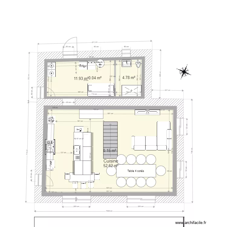 Maison Dolomieu 2. Plan de 