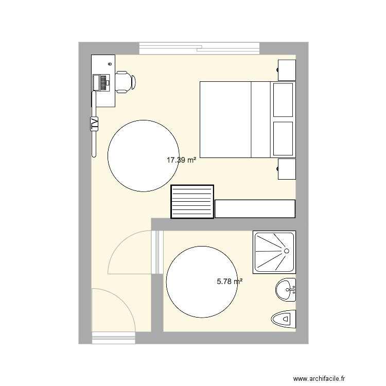 Ch Handicapé. Plan de 0 pièce et 0 m2