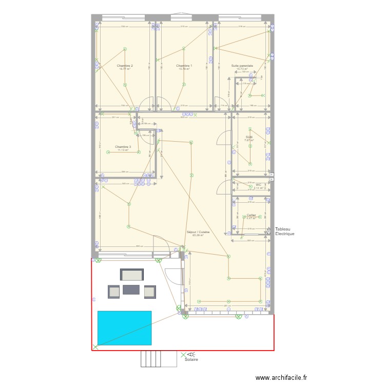 AVP JULIE ELEC . Plan de 0 pièce et 0 m2