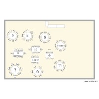 Plan de table baptême