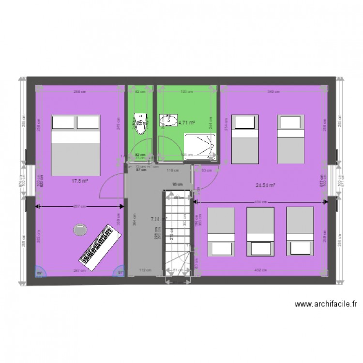 étage en mézzanine . Plan de 0 pièce et 0 m2