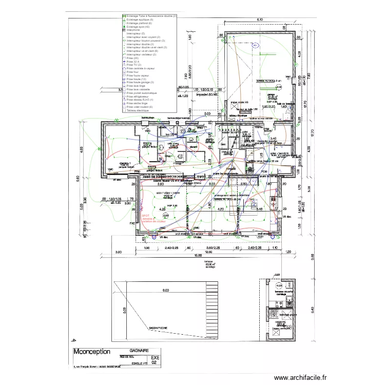 GAGNAIRE EXE 2 RDC MODIF CLIENTS PIEUVRES. Plan de GAGNAIRE EXE 2 RDC MODIF CLIENTS PIEUVRES. Plan de