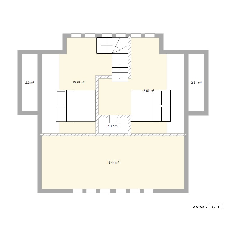 Les Collons Mezzanine Projetté. Plan de 0 pièce et 0 m2