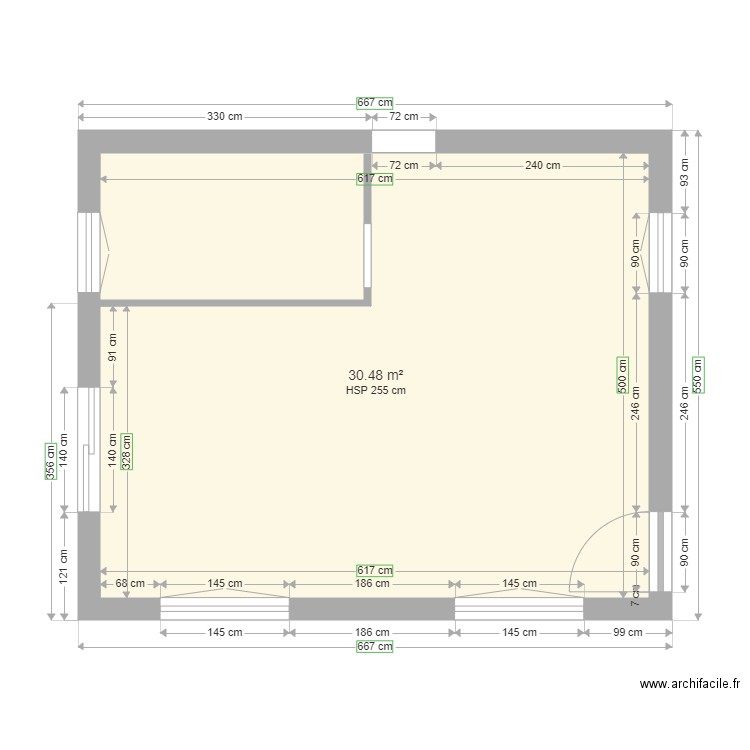 Creation fenetre. Plan de 0 pièce et 0 m2
