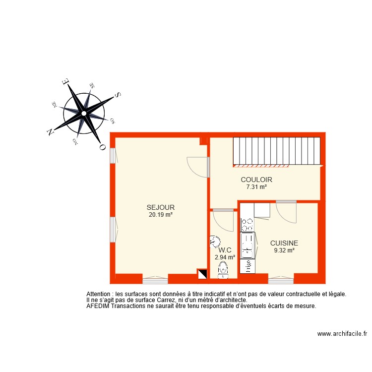 BI 5120 ETAGE 1. Plan de 0 pièce et 0 m2