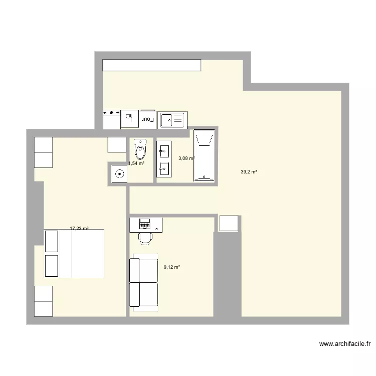 La Roquette. Plan de 