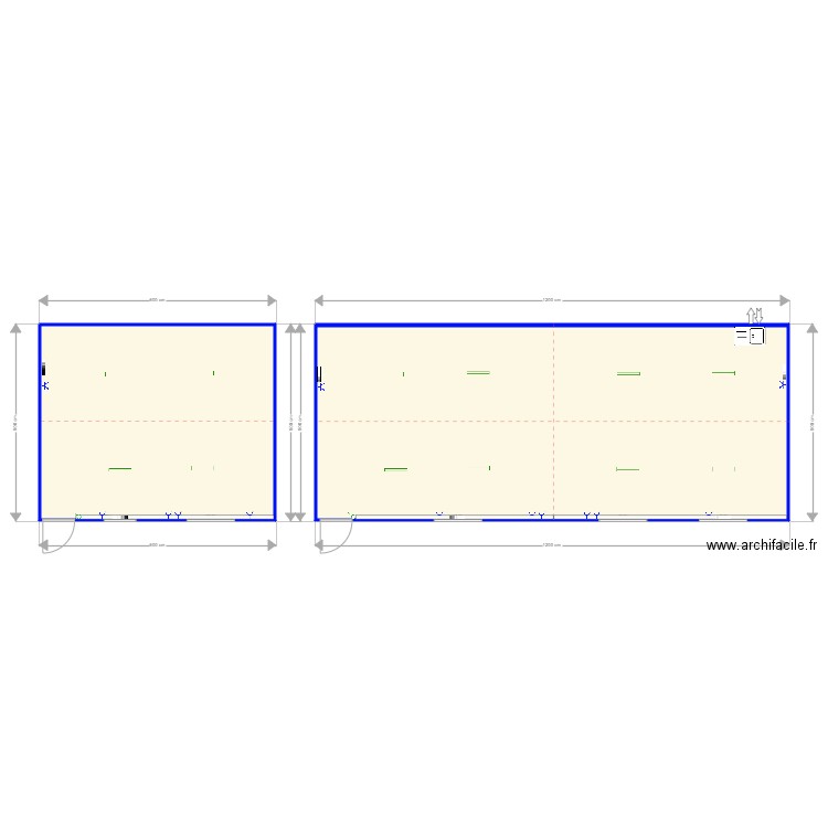 LITHCOTE. Plan de 2 pièces et 87 m2